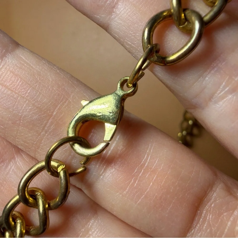 Hip Hop Style Gold-Tone Kinetic Spinner Pendant Necklace